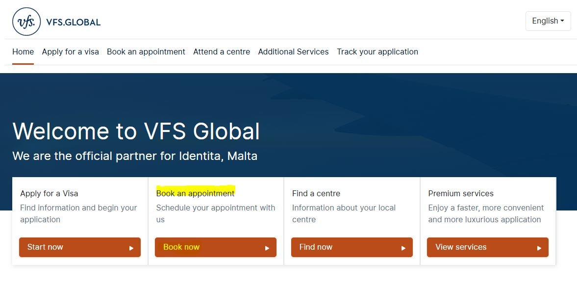 Visa Booking System Screenshot
