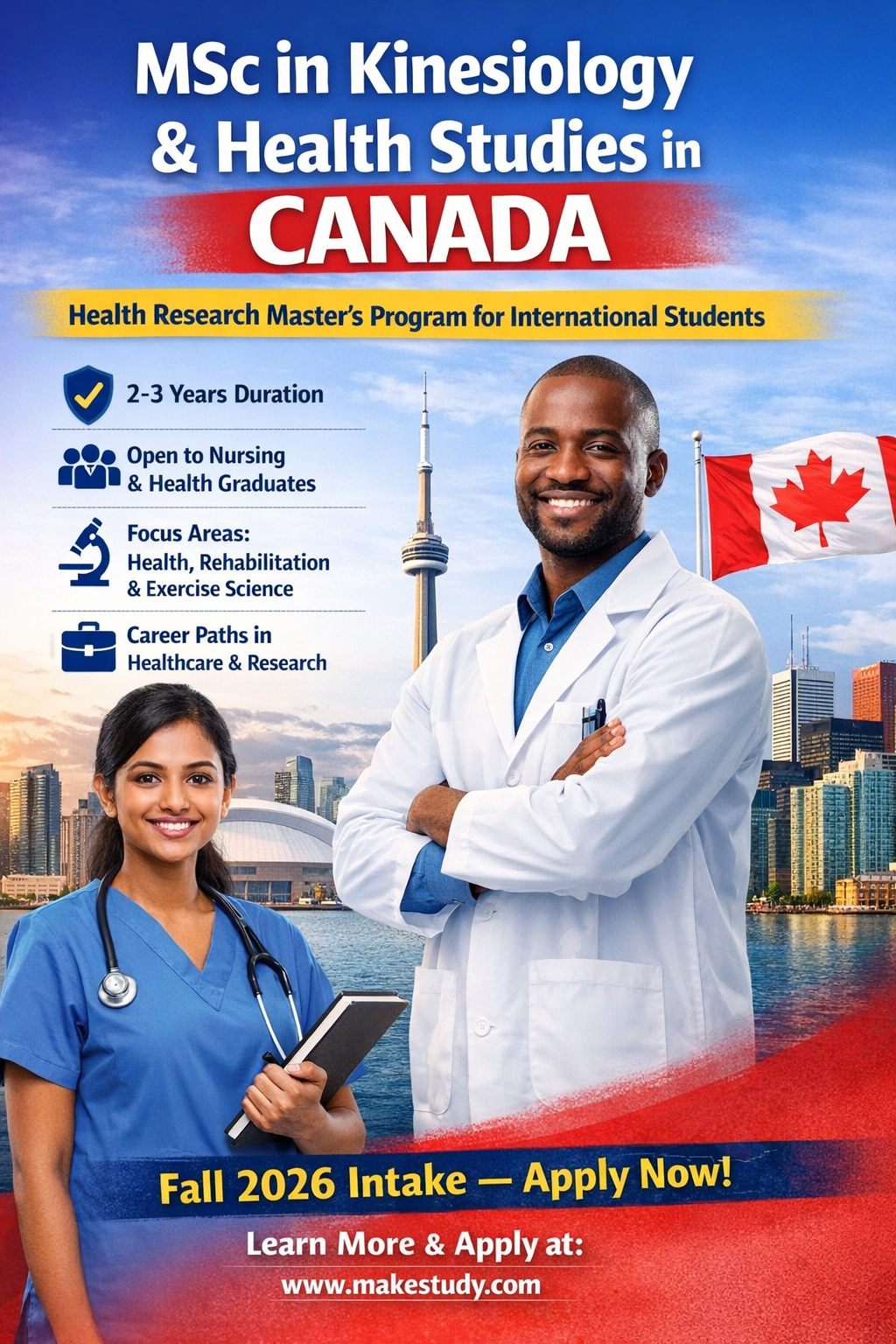 MSc in Kinesiology and Health Studies in Canada – A Strong Health Research Master's for International Students